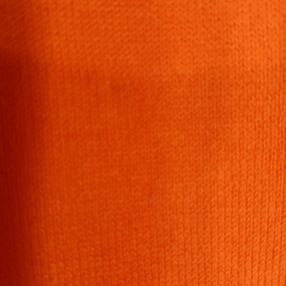 Sweater Size-L Orange 8 Button Closure W/ Round Neckline W/Three Quarter Sleeve - Picture 4 of 10